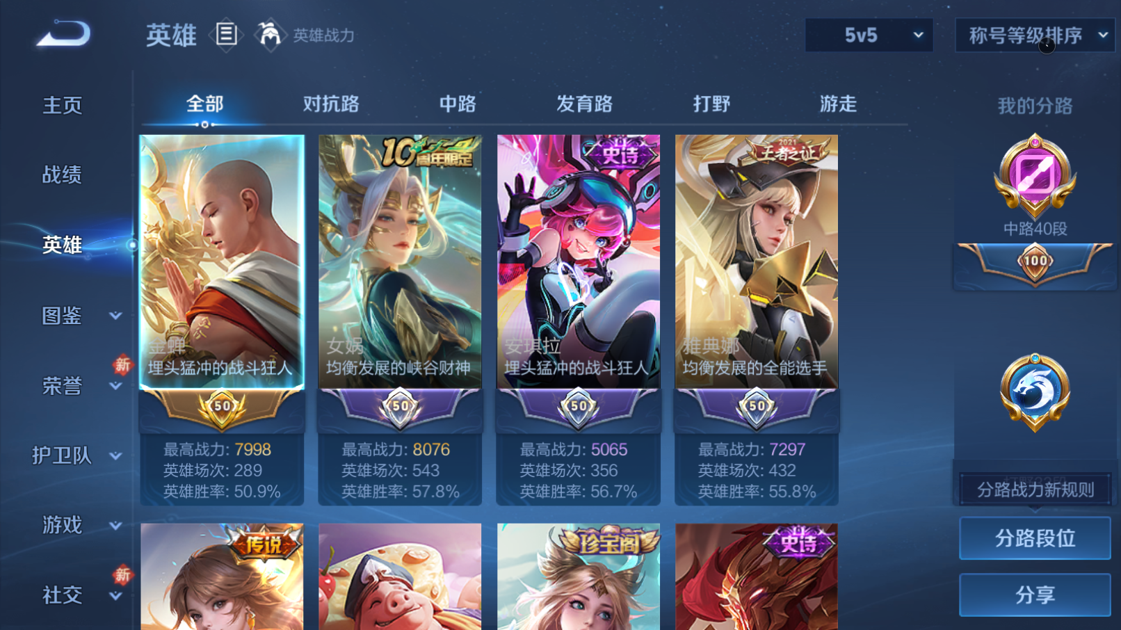 WZQM4229655王者荣耀账号详情图5