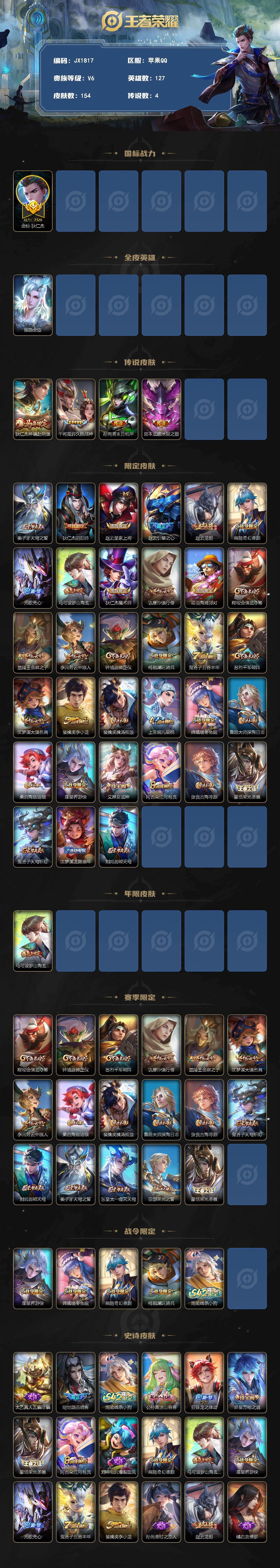 WZCMW4236944王者荣耀账号详情图2