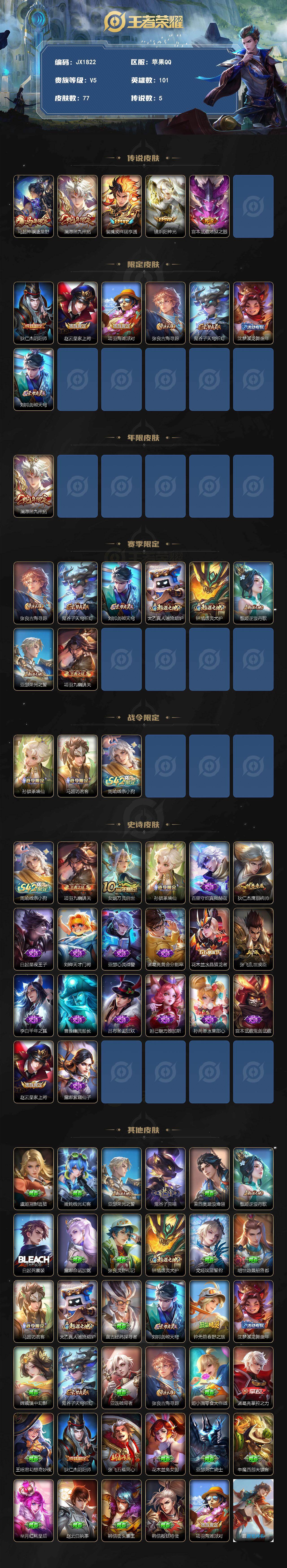 WZCMW4236969王者荣耀账号详情图2