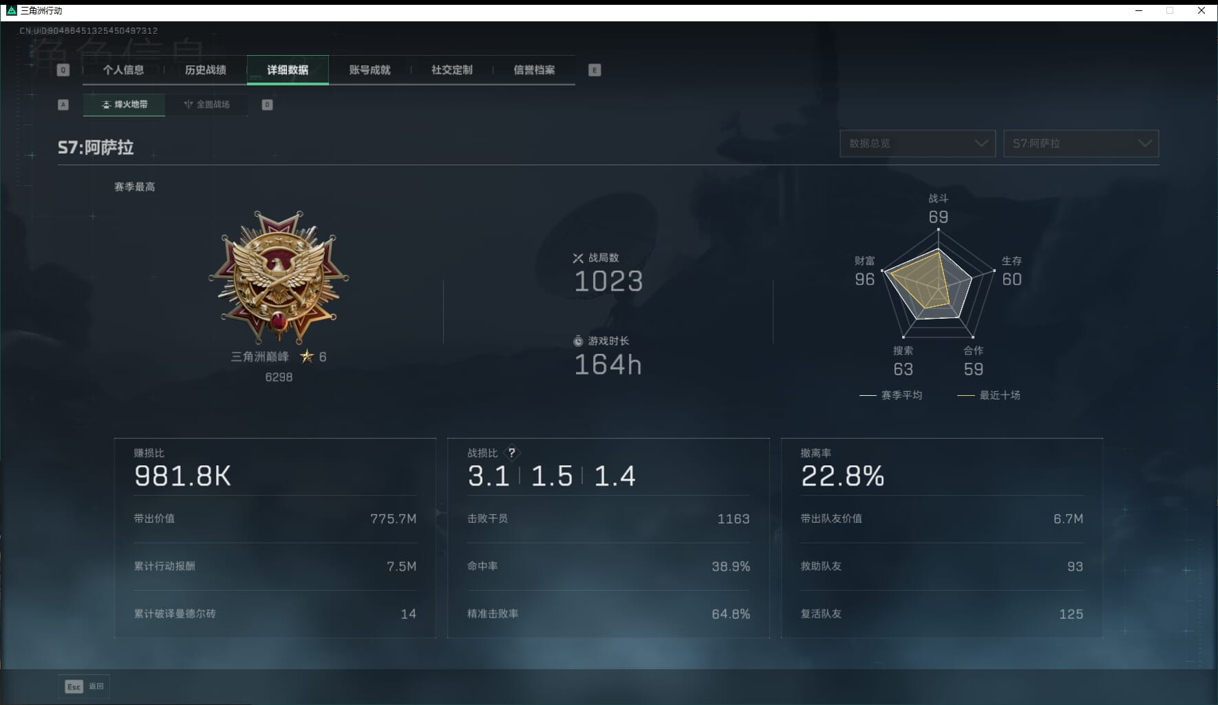 SJZQM471006三角洲行动账号详情图6