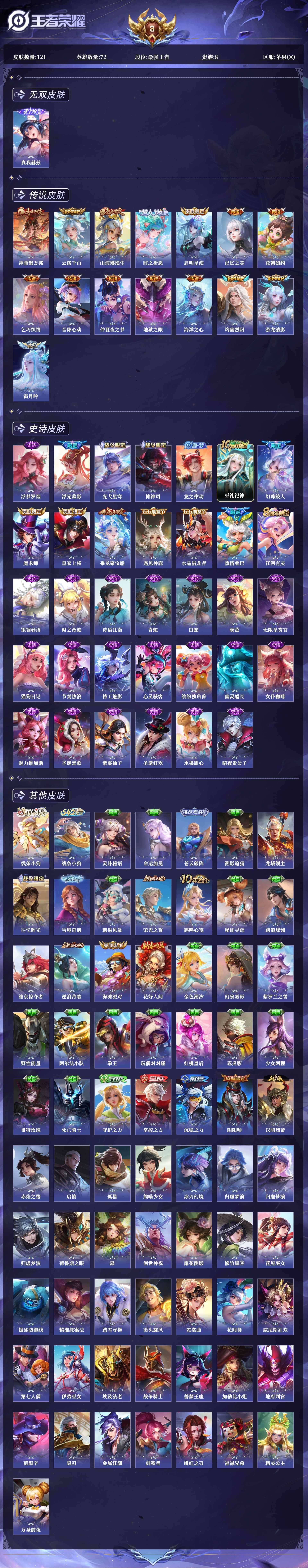 WZQM4232046王者荣耀账号详情图4