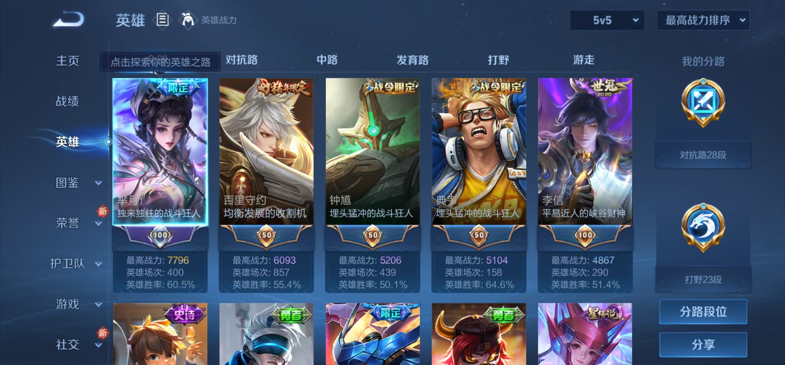 WZQM4232365王者荣耀账号详情图5