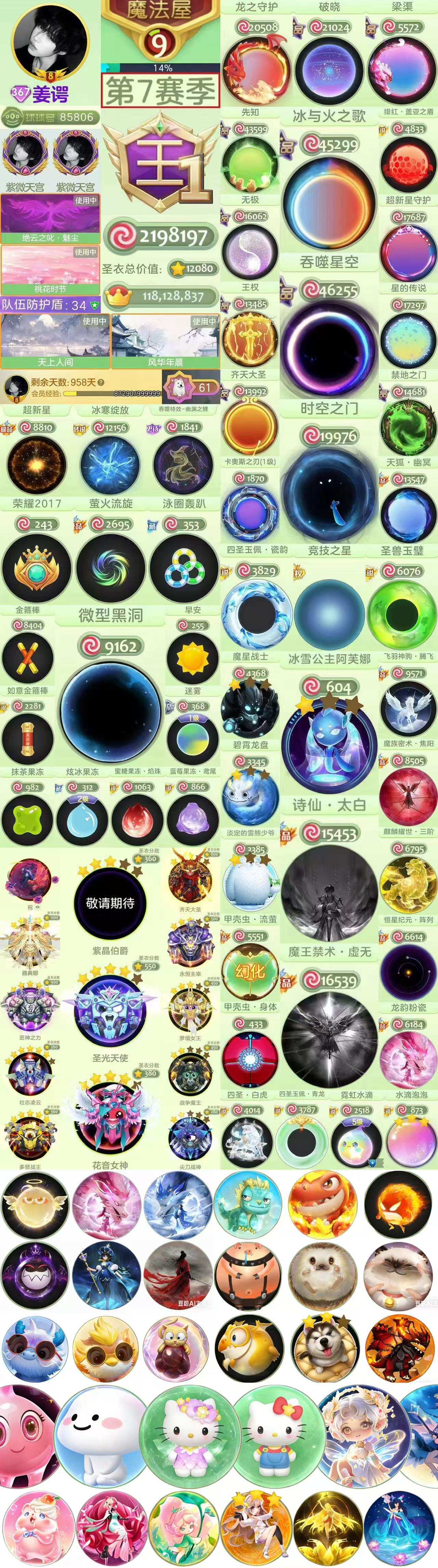 （7972）王贵族 黑洞时空 高赛季 年卡...