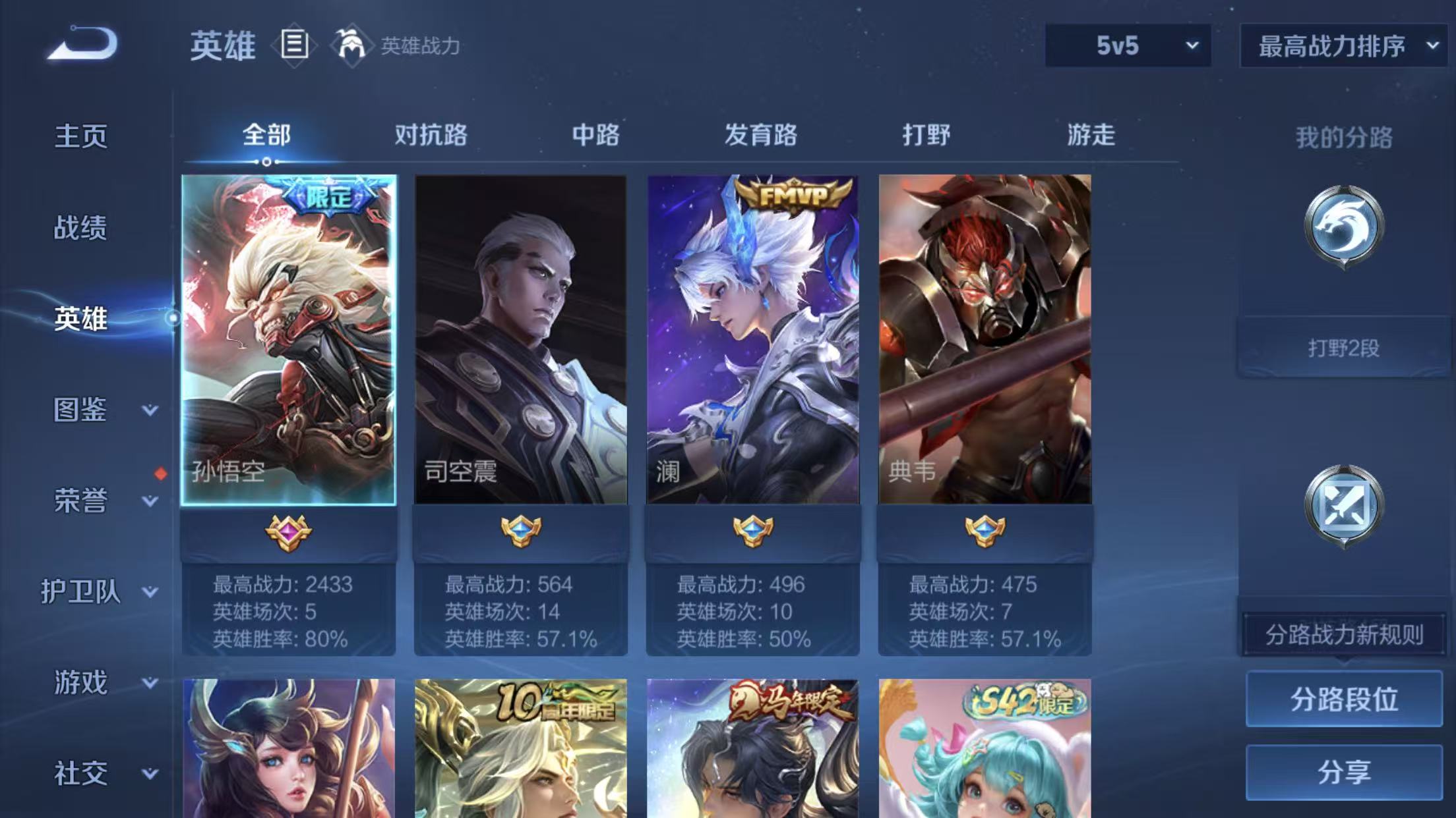 WZCMW4259126王者荣耀账号详情图4