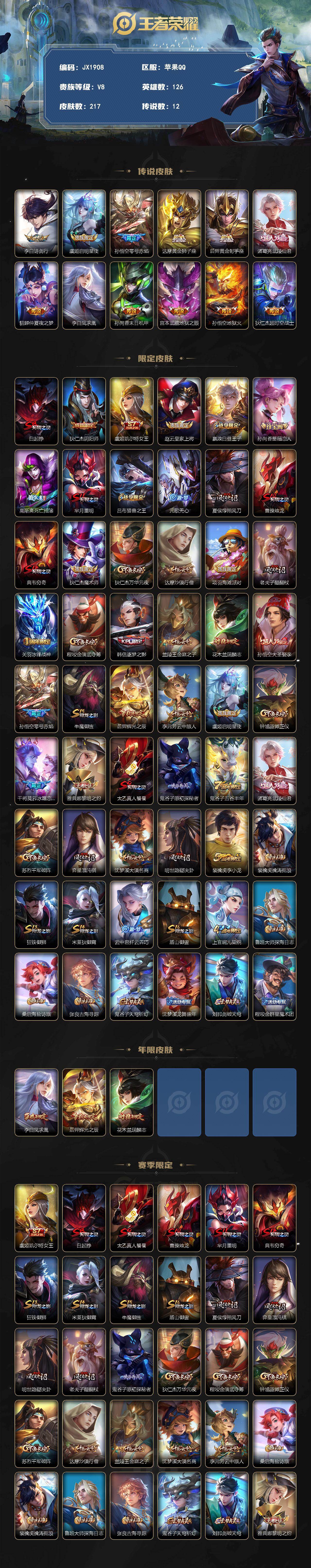 WZCMW4268290王者荣耀账号详情图2