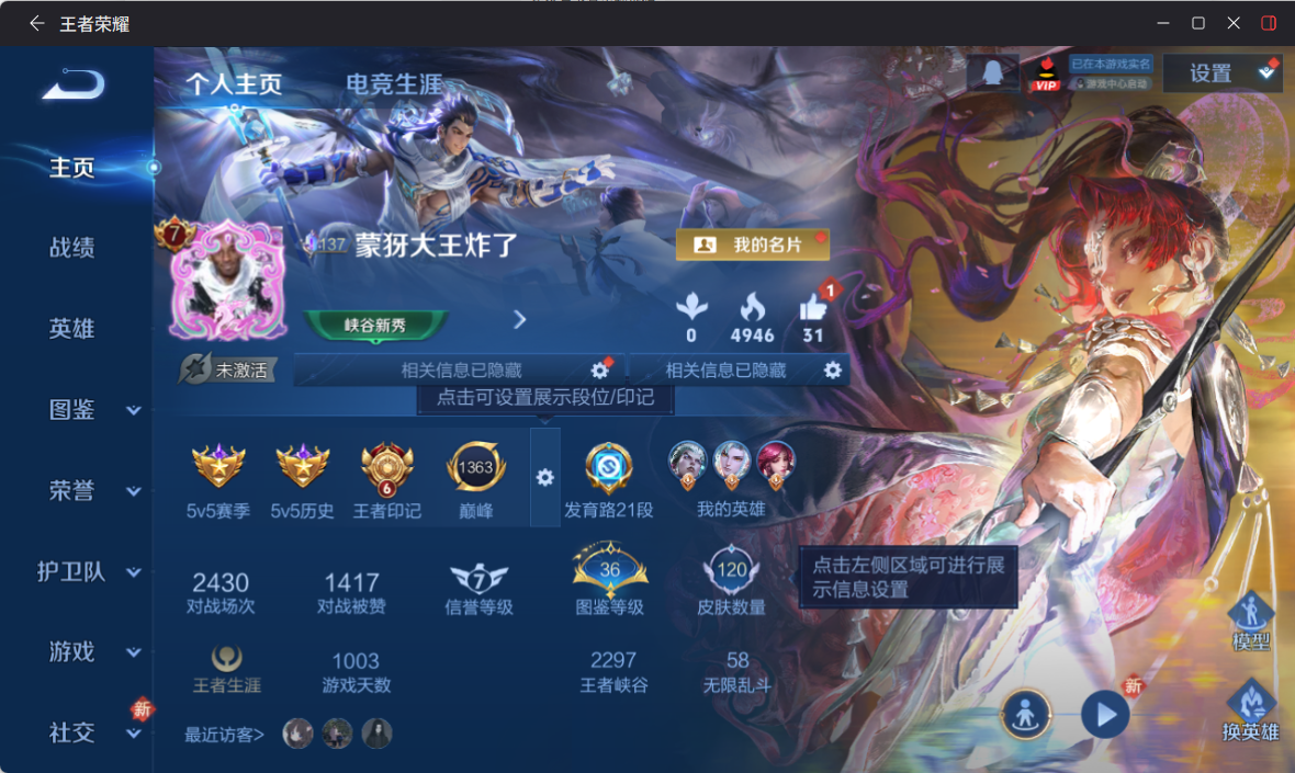 WZQM4249539王者荣耀账号详情图3