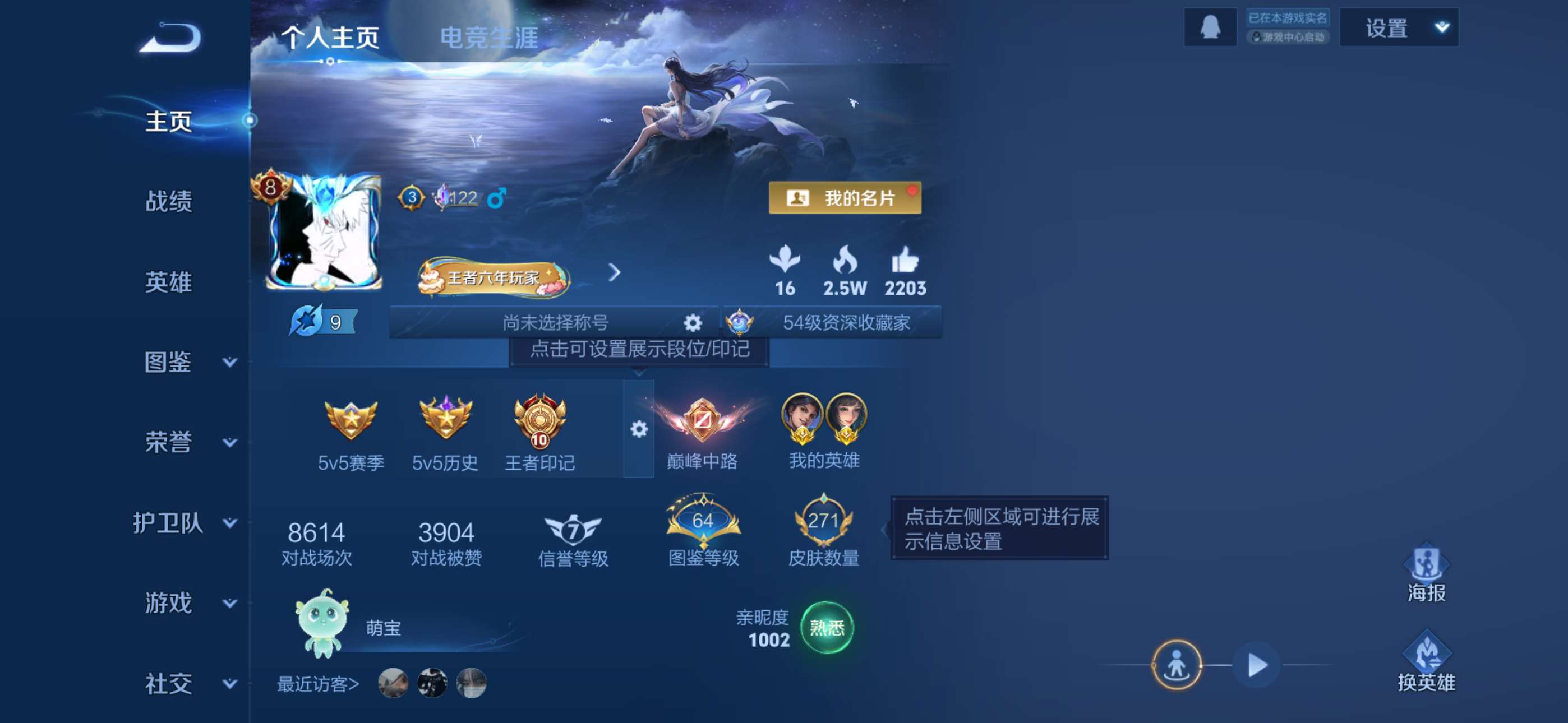 王者荣耀账号苹果QQ127英雄-271皮肤-7【秒换绑，无需等三天】V8-271皮肤 10印记 【金标曜 金标西施】打野