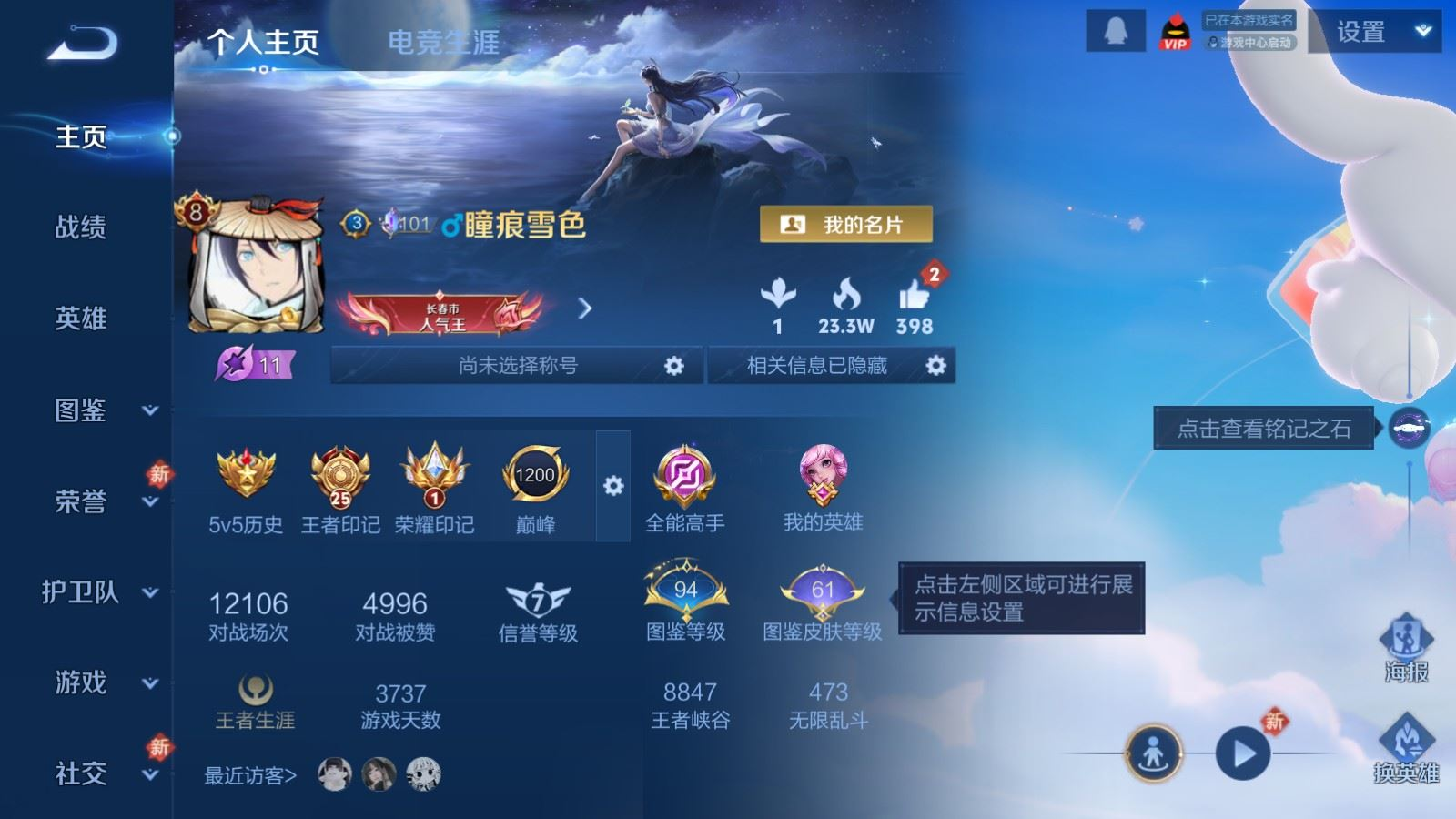 WZQM4256928王者荣耀账号详情图3