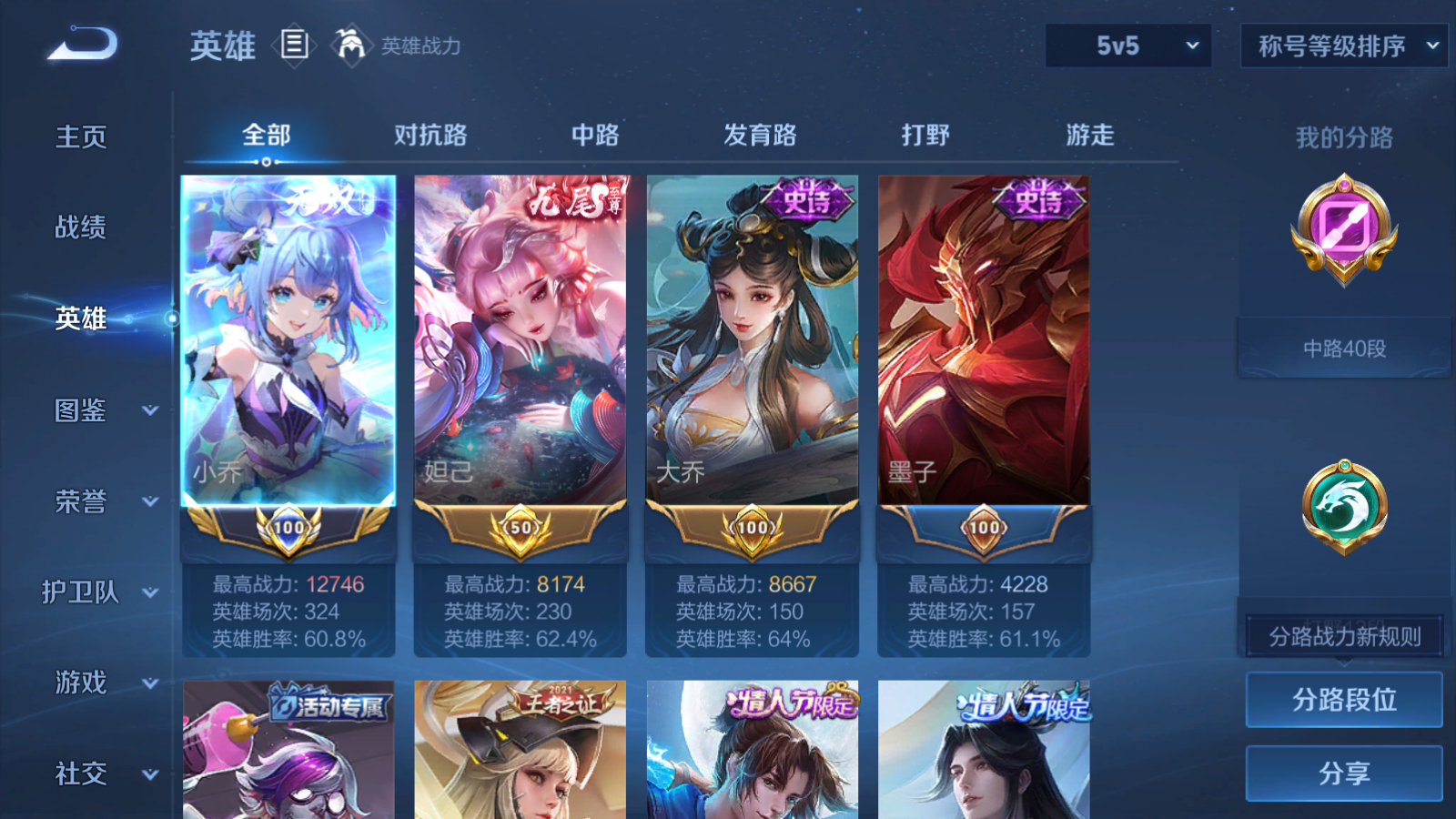 WZQM4259020王者荣耀账号详情图4