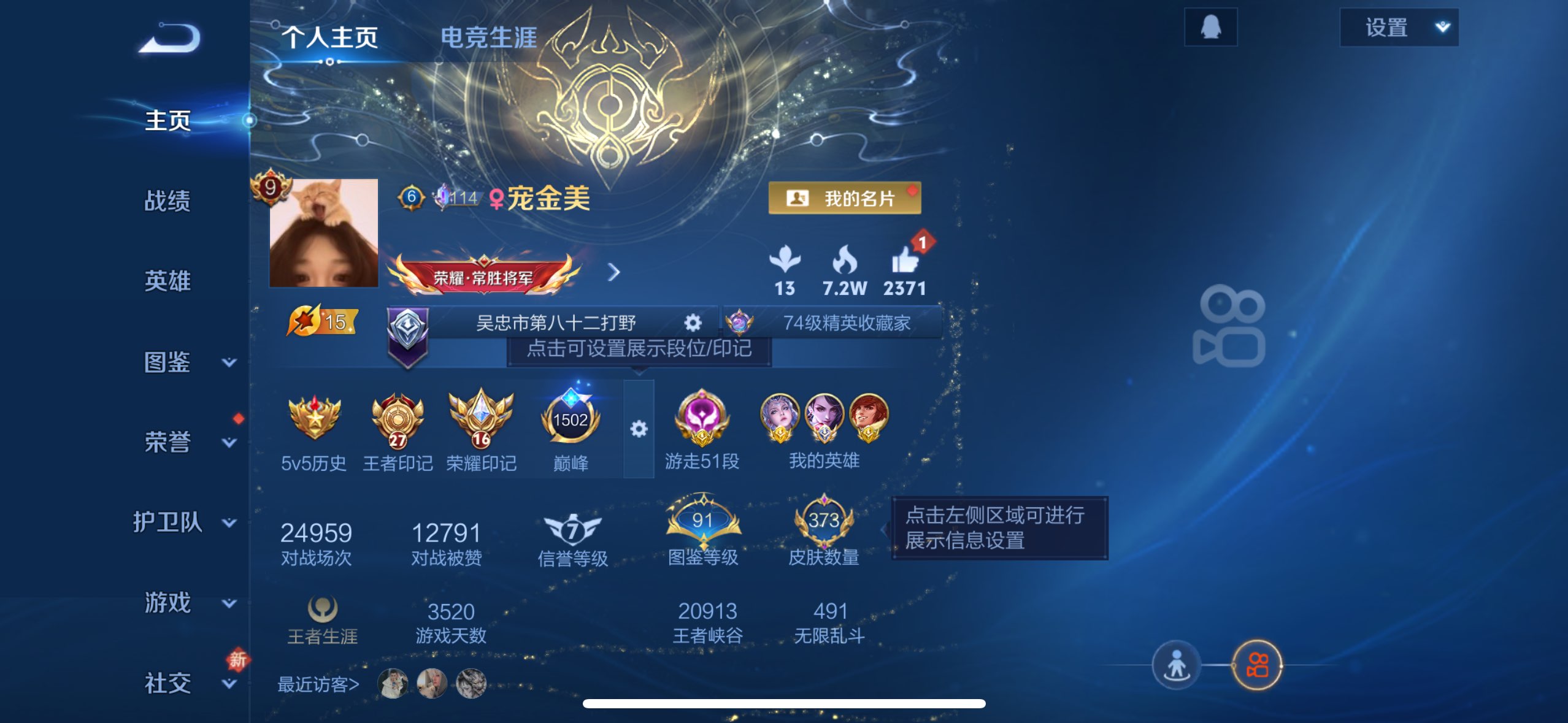 WZQM4259600王者荣耀账号详情图4 WZQM4259600王者荣耀账号详情图4