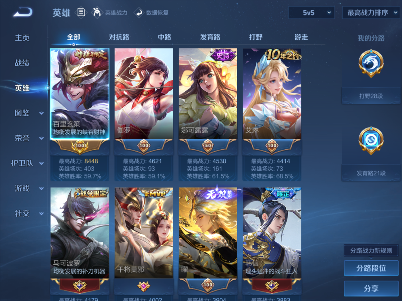 WZQM4259890王者荣耀账号详情图6