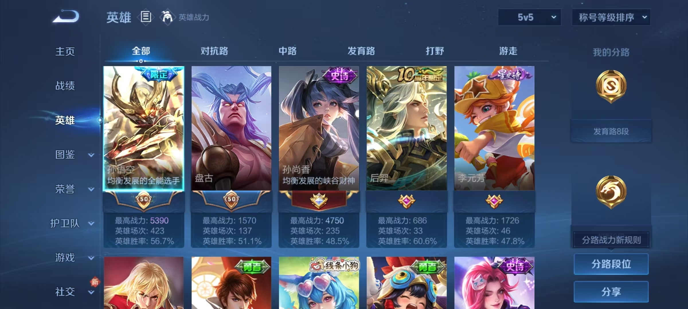 WZQM4265474王者荣耀账号详情图6