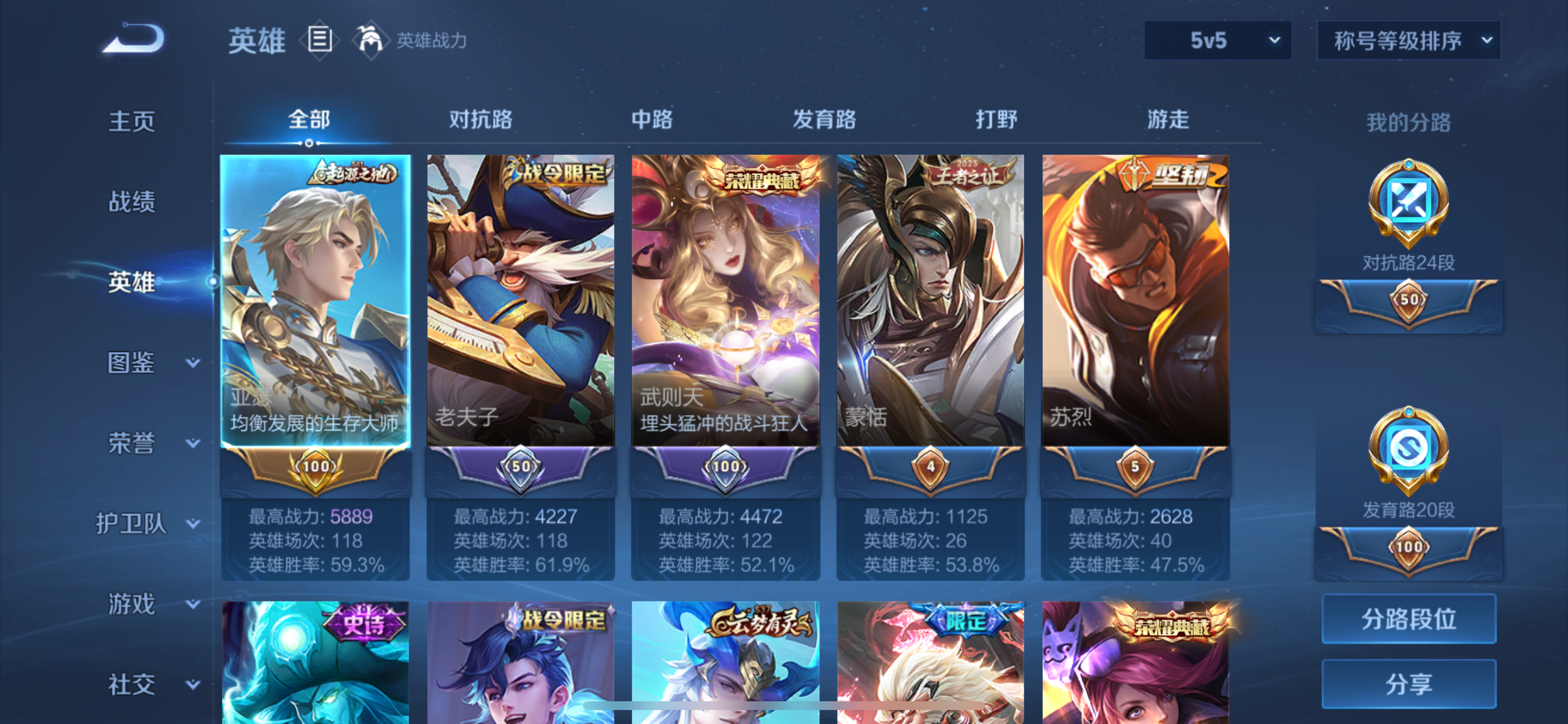 WZLX4326750王者荣耀账号详情图3