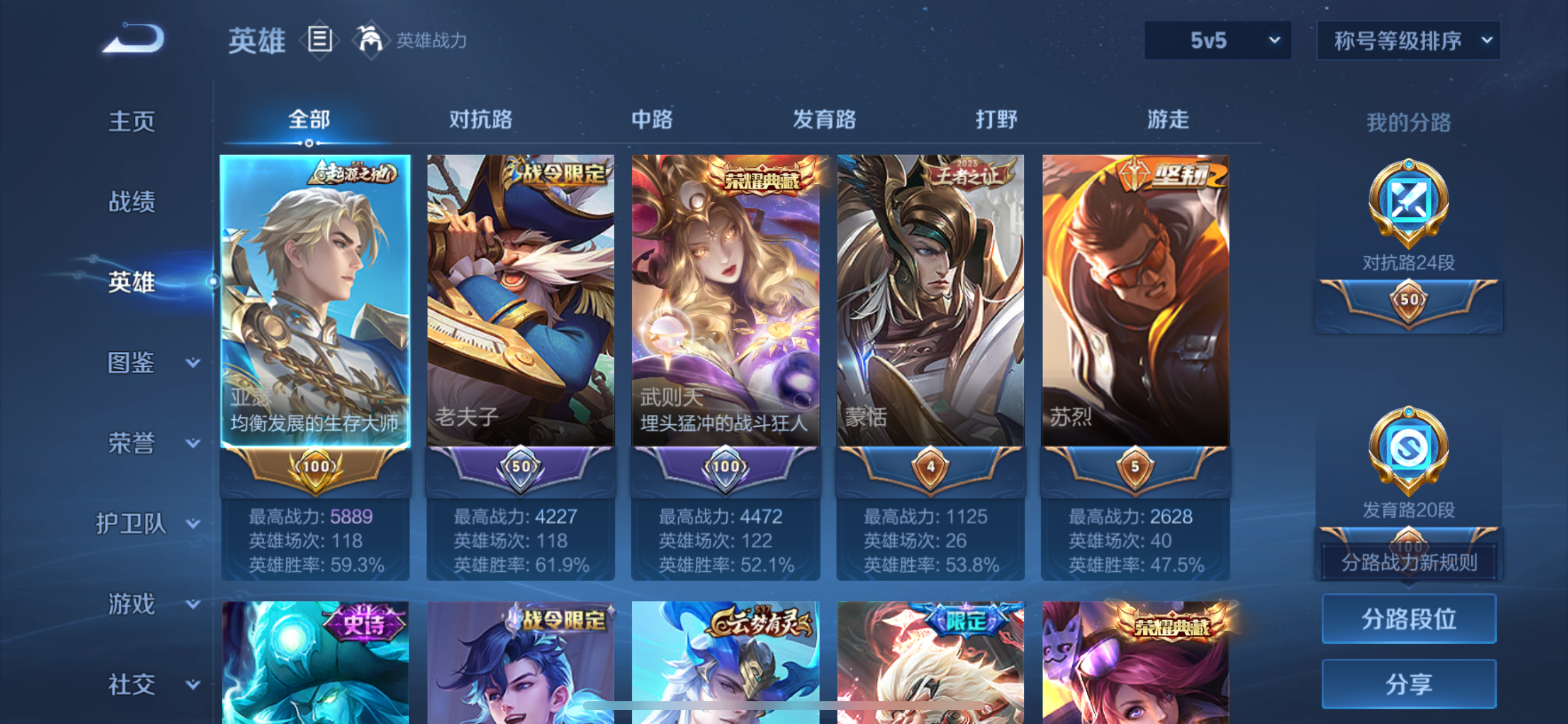 WZLX4326750王者荣耀账号详情图15