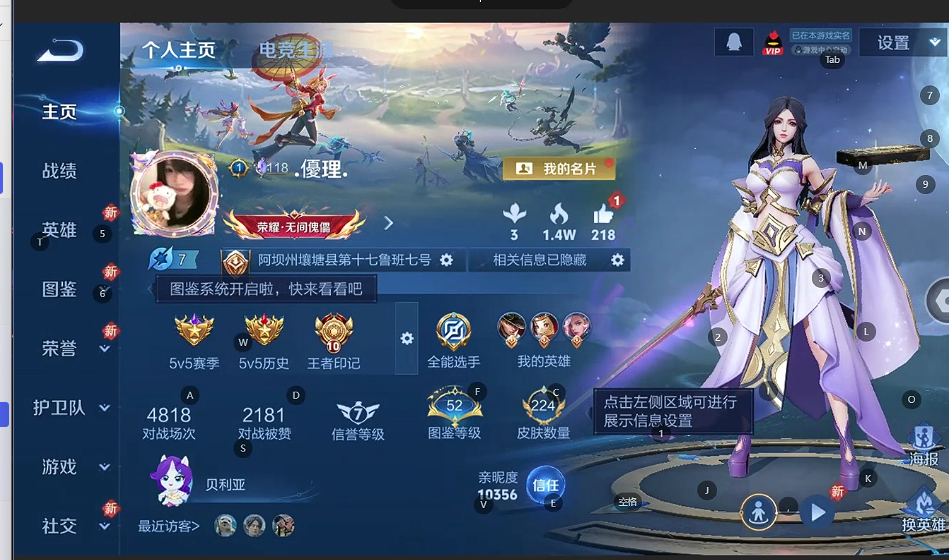 WZQM4270911王者荣耀账号详情图3