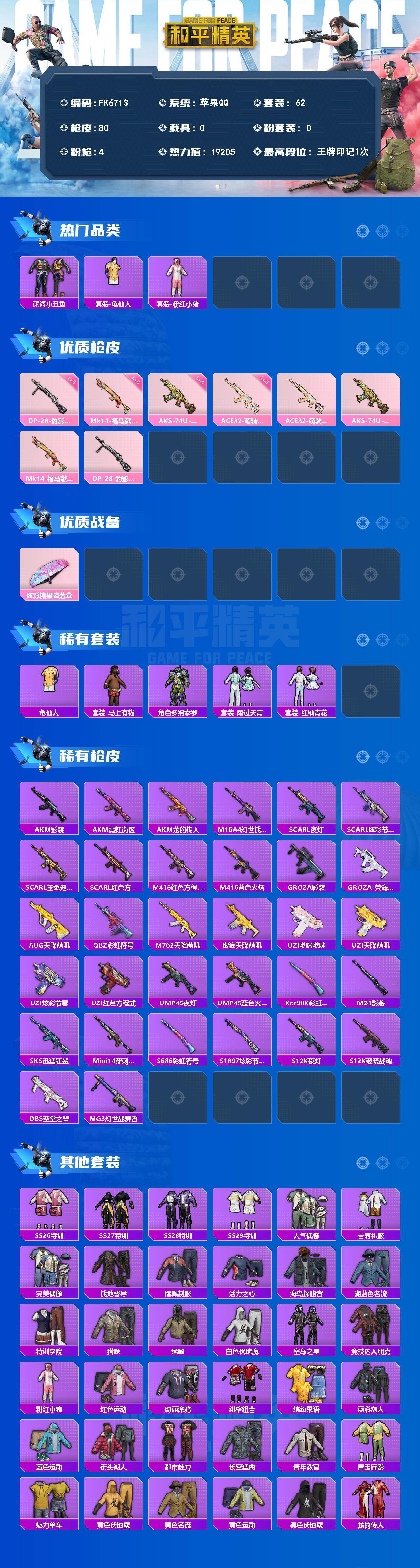 HPCMW4167227和平精英账号详情图2