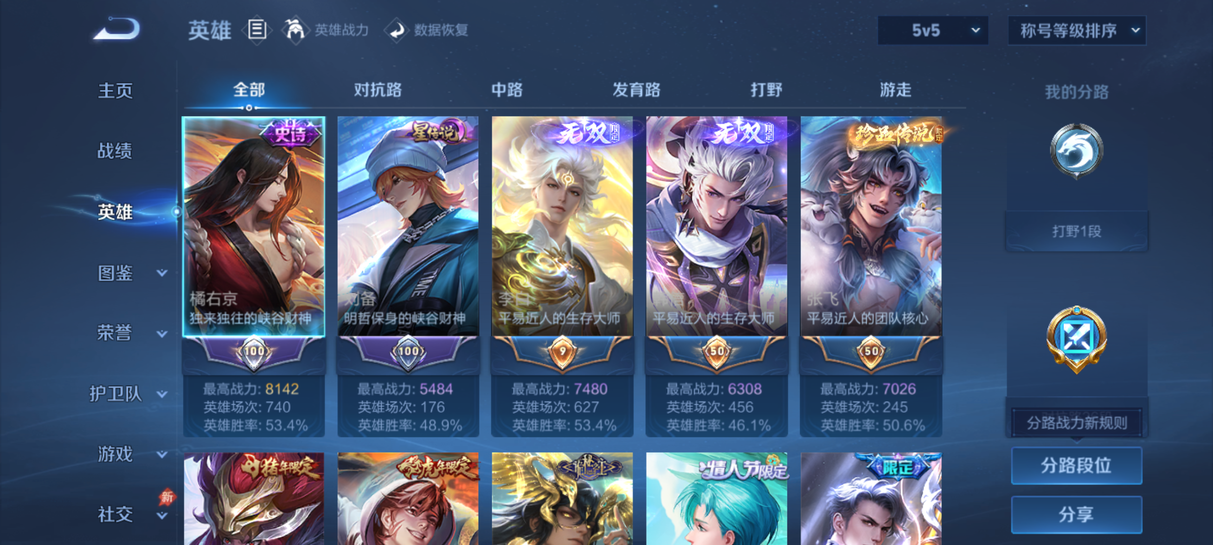 WZQM4275550王者荣耀账号详情图5