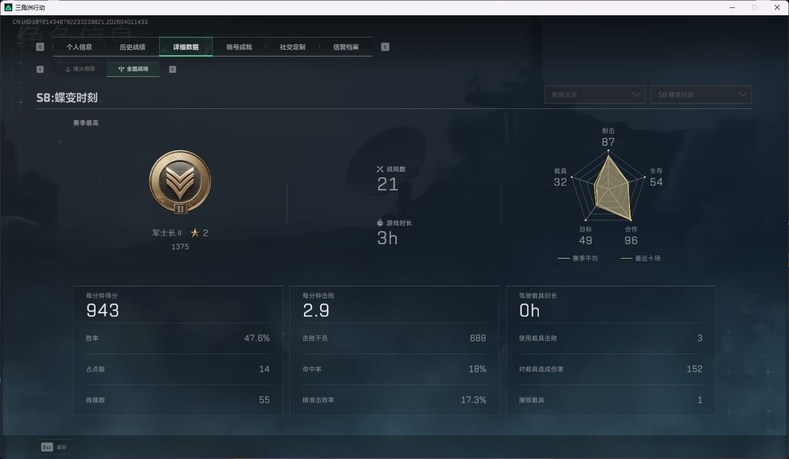 SJZQM487178三角洲行动账号详情图7