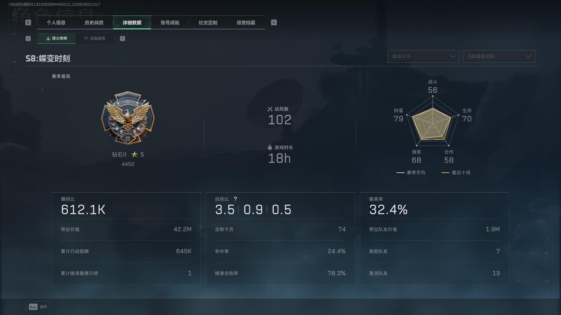 SJZQM489397三角洲行动账号详情图4