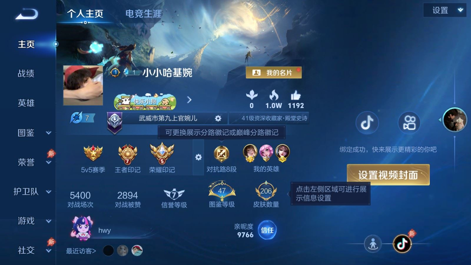 WZQM4285131王者荣耀账号详情图4