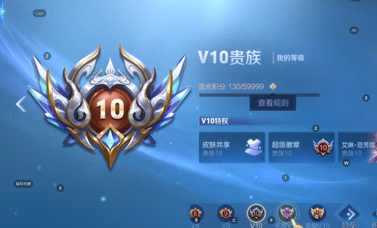 WZQM4300473王者荣耀账号详情图3