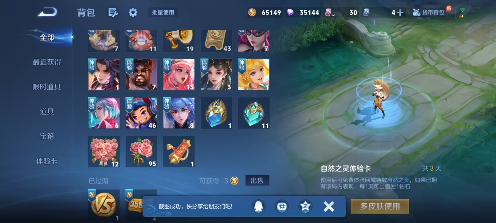 WZQM4289812王者荣耀账号详情图17