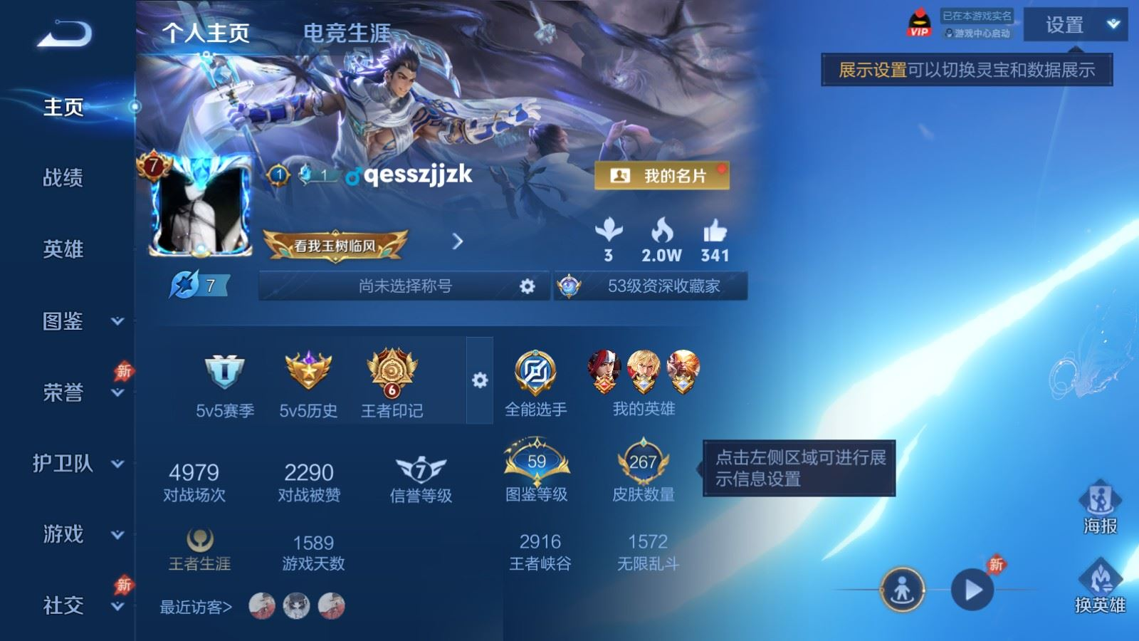 WZQM4296090王者荣耀账号详情图3