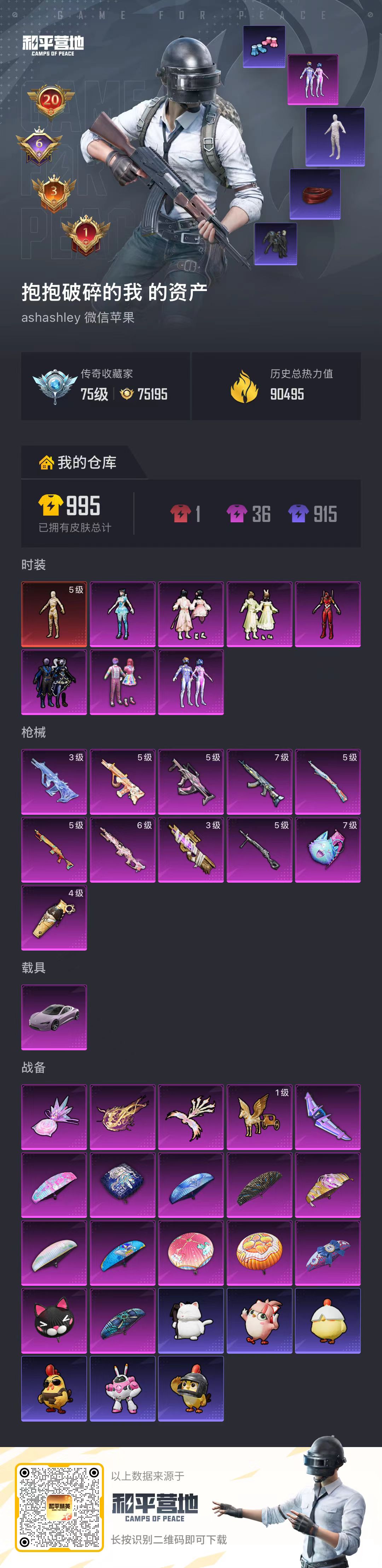 HPQM4165085和平精英账号详情图3