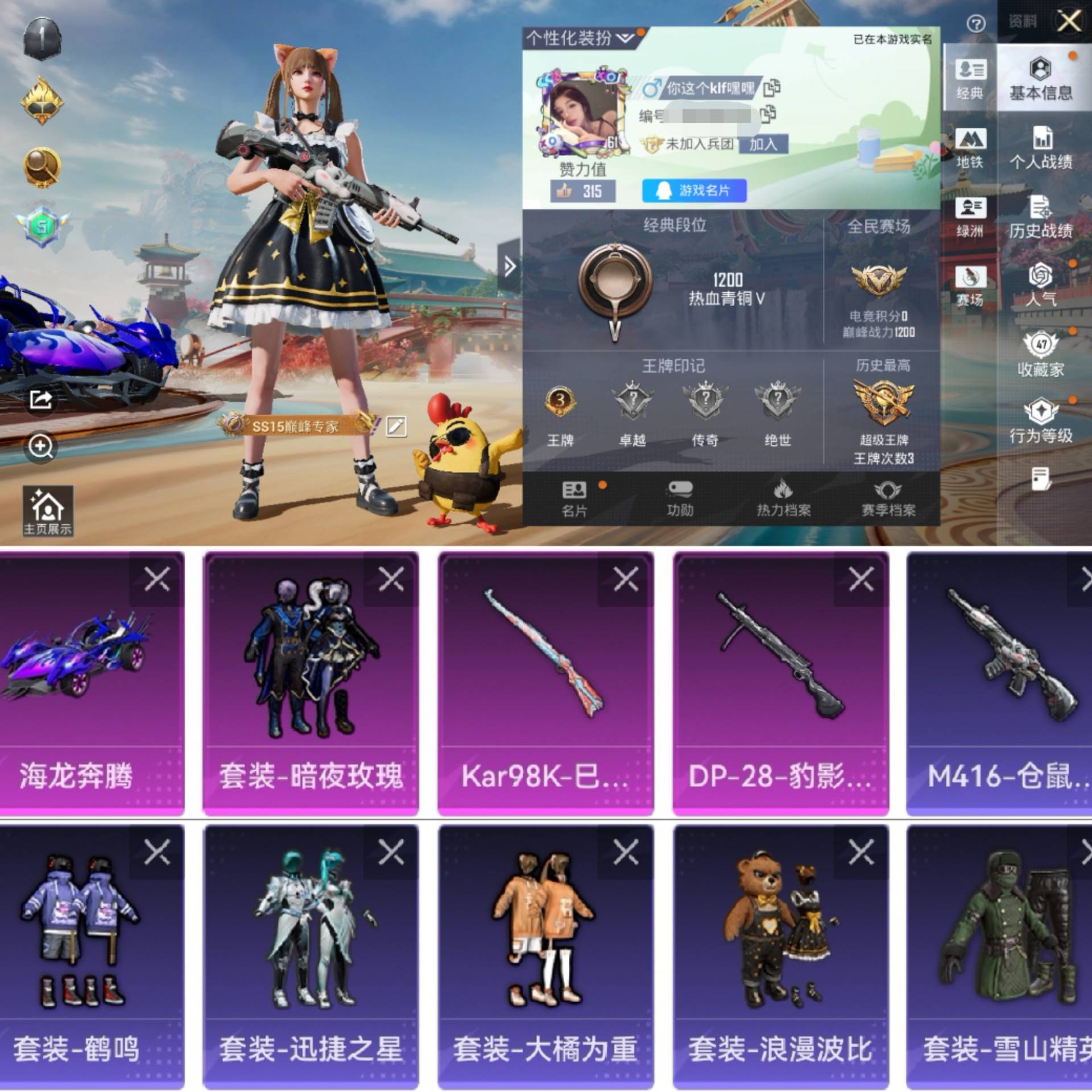 HPCMW4184114和平精英账号详情图2