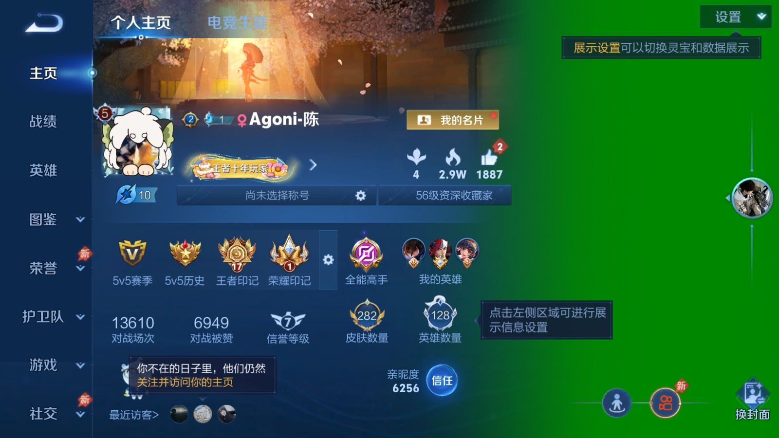 WZQM4298780王者荣耀账号详情图3