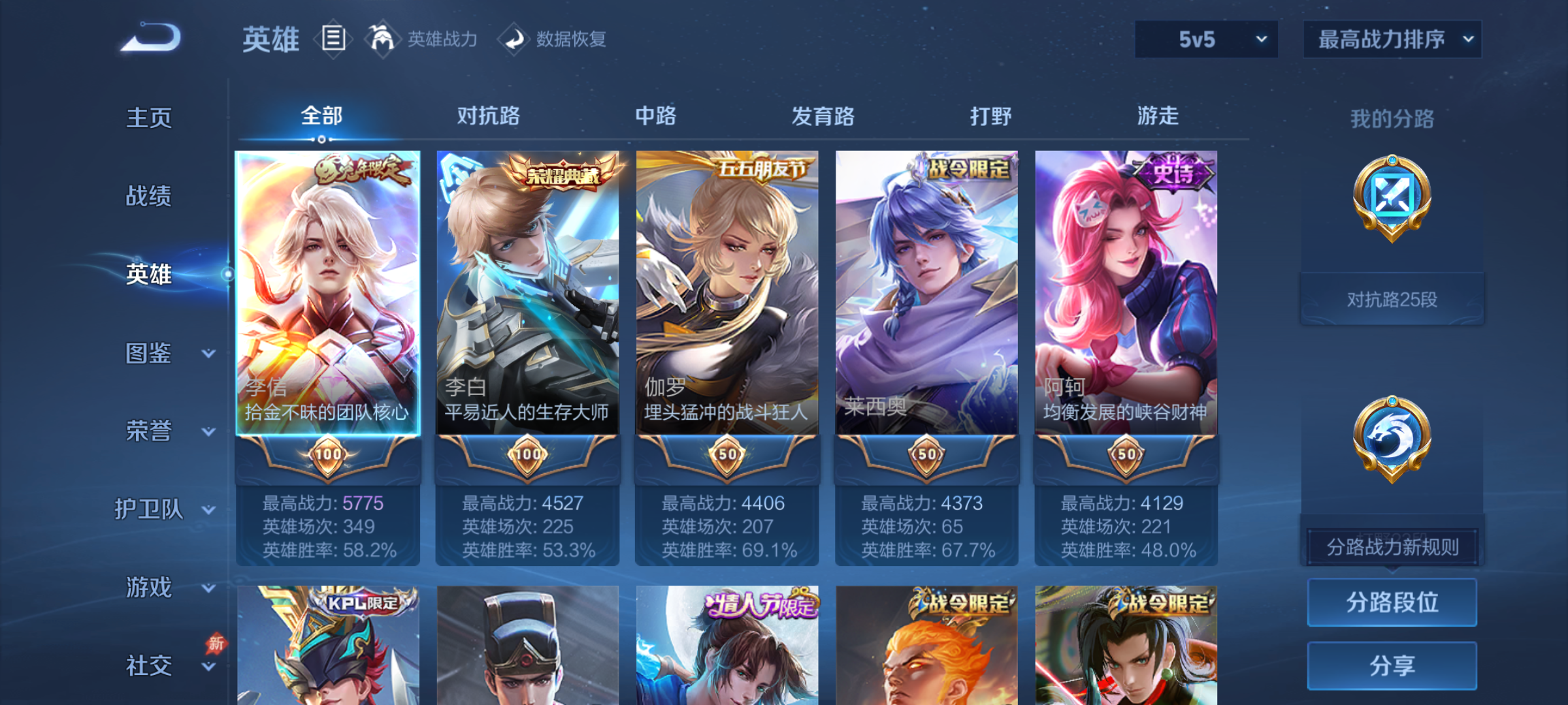 WZQM4301686王者荣耀账号详情图6