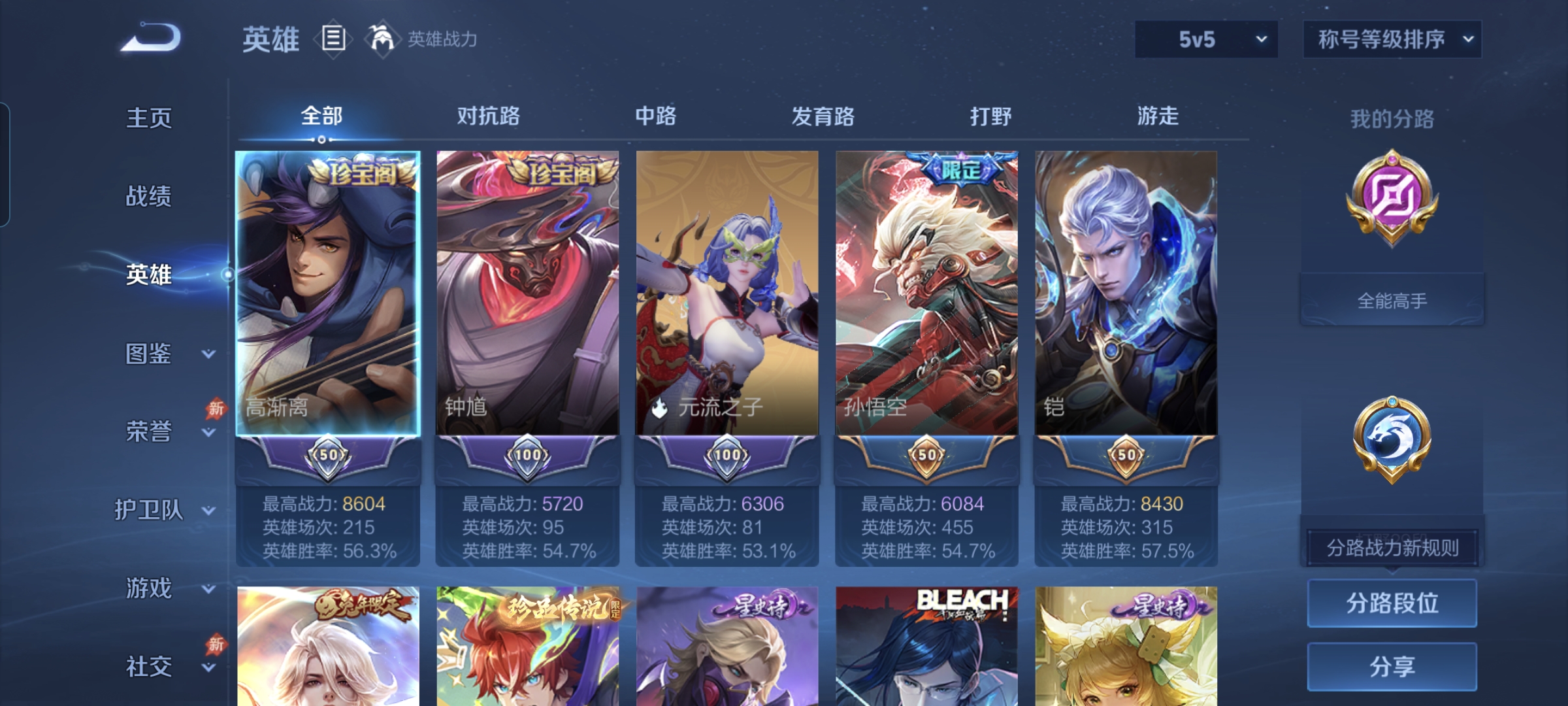 WZLX4327007王者荣耀账号详情图4