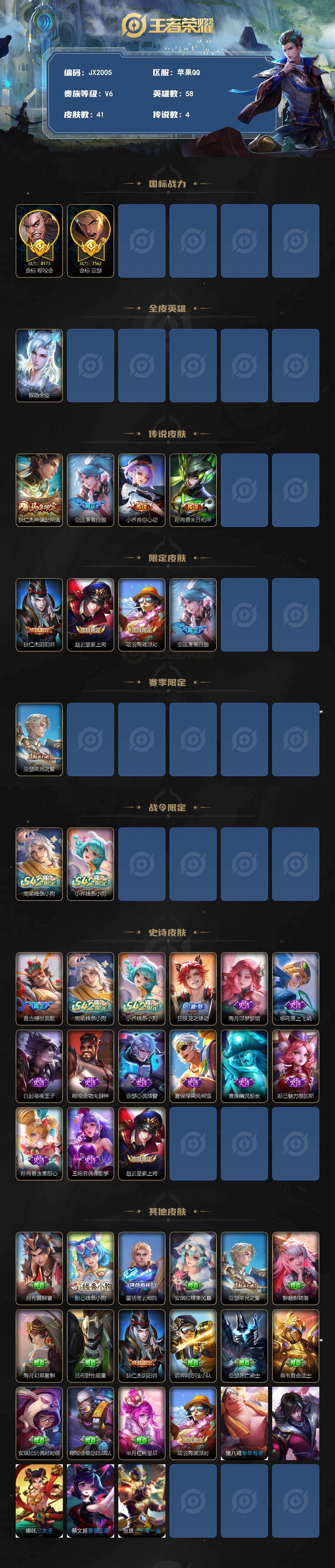 WZCMW4329026王者荣耀账号详情图2