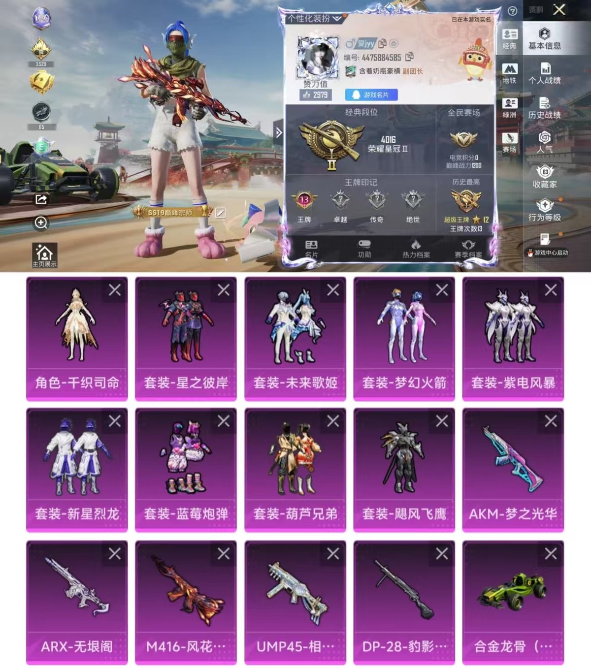 HPQM4176236和平精英账号详情图13