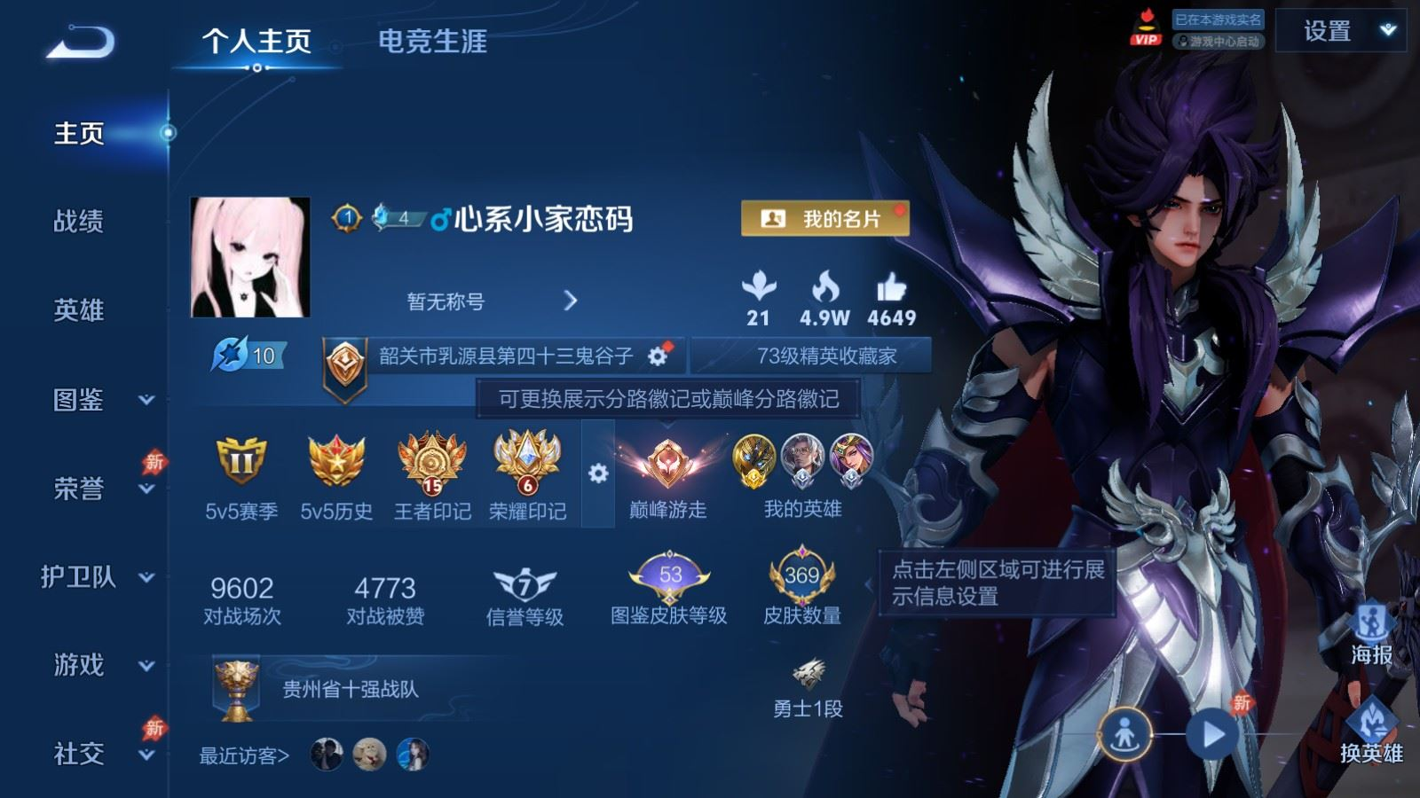 WZQM4310895王者荣耀账号详情图3