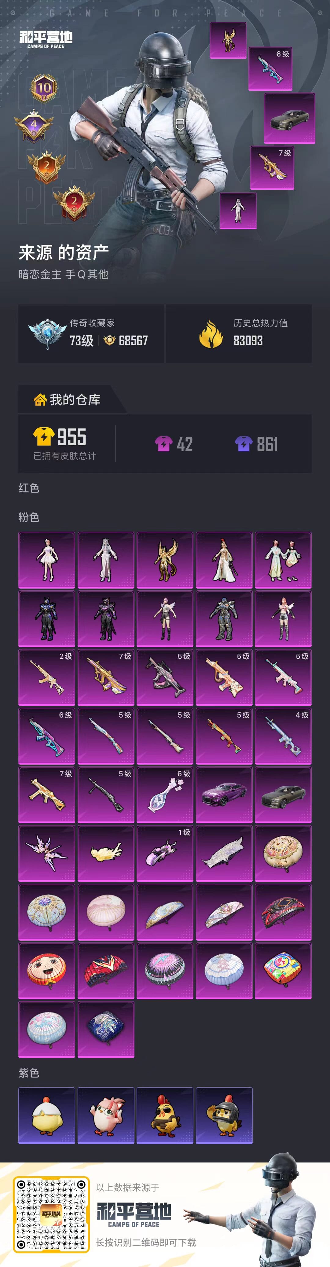 HPCMW4191243和平精英账号详情图4