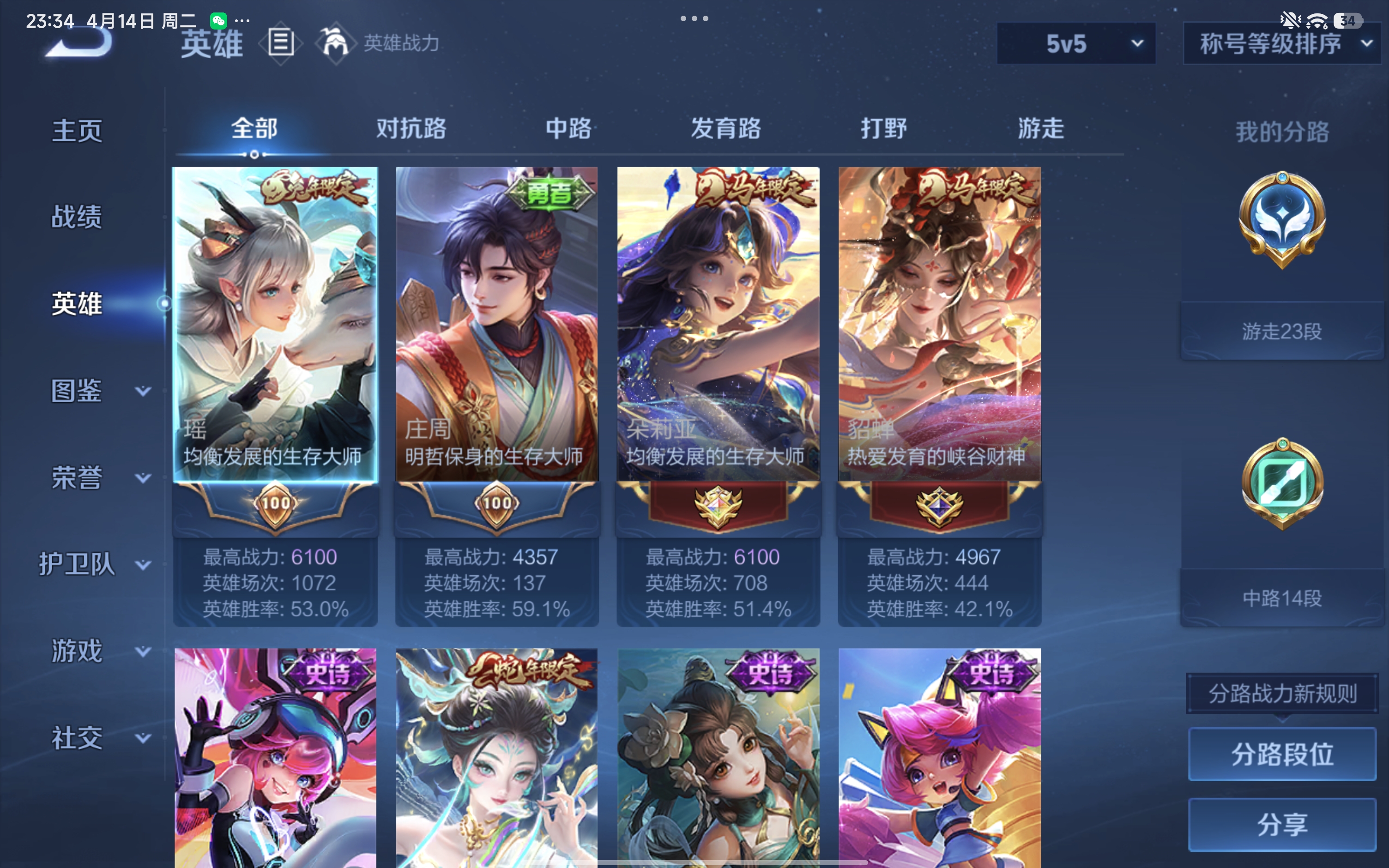 WZLX4327092王者荣耀账号详情图4