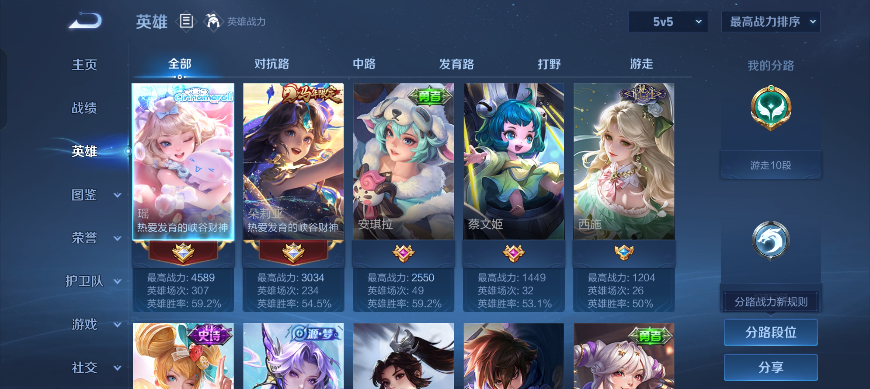 WZLX4327094王者荣耀账号详情图3