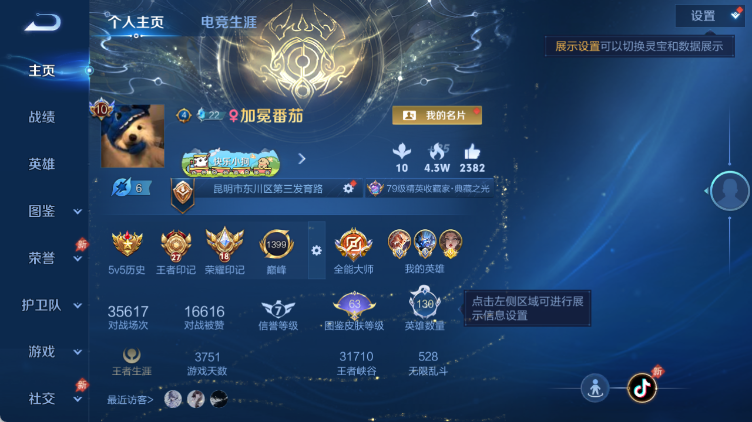 WZQM4313836王者荣耀账号详情图3