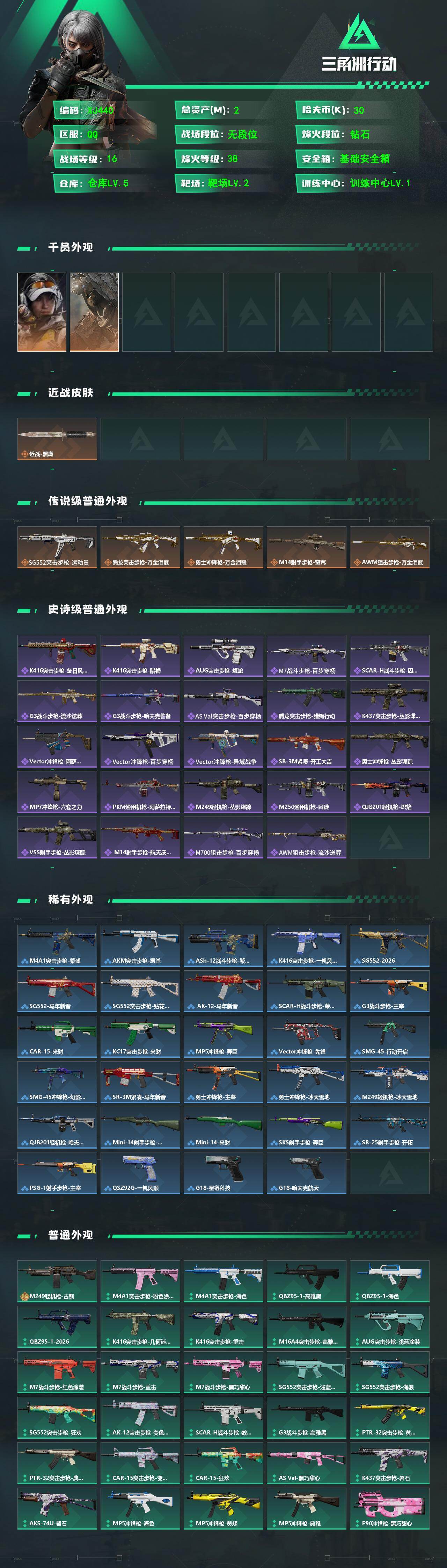 SJZCMW4106651三角洲行动账号详情图3