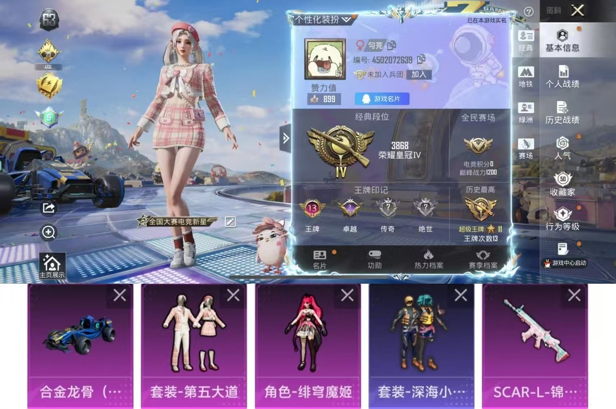 HPCMW4192013和平精英账号详情图4