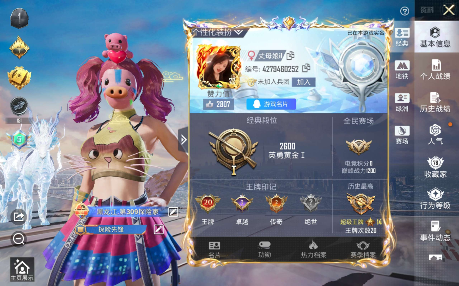 HPCMW4192041和平精英账号详情图3