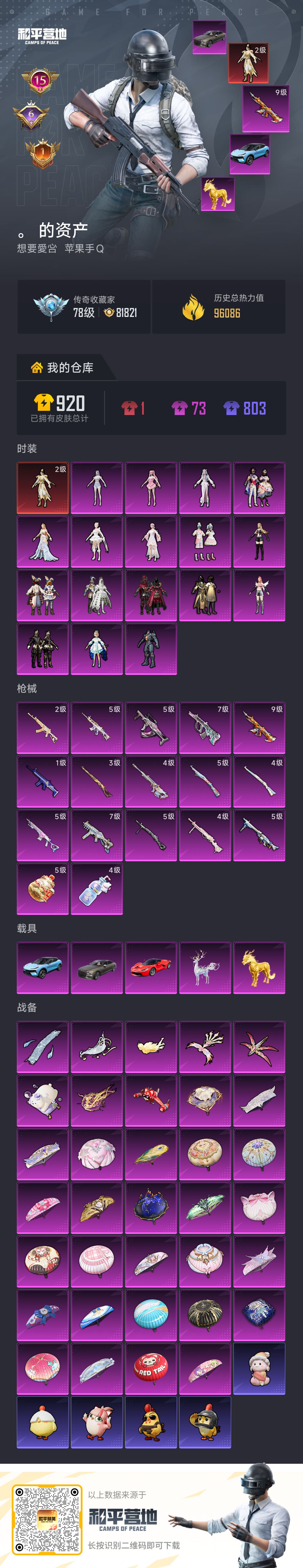 HPLX4187864和平精英账号详情图2