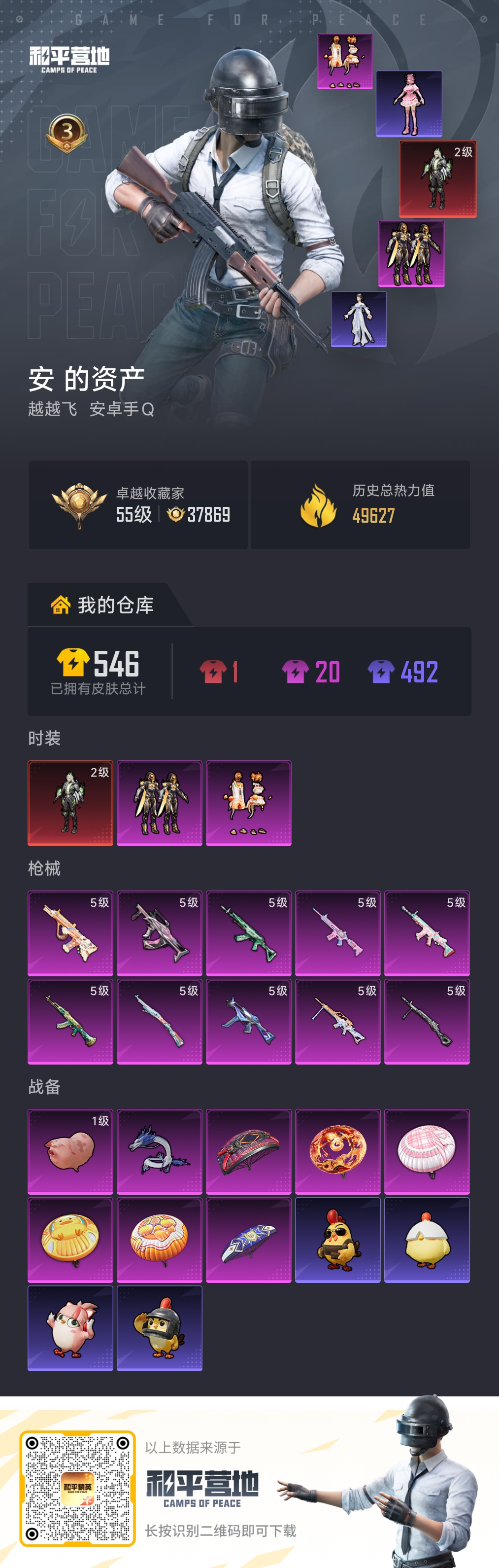 HPLX4187867和平精英账号详情图2