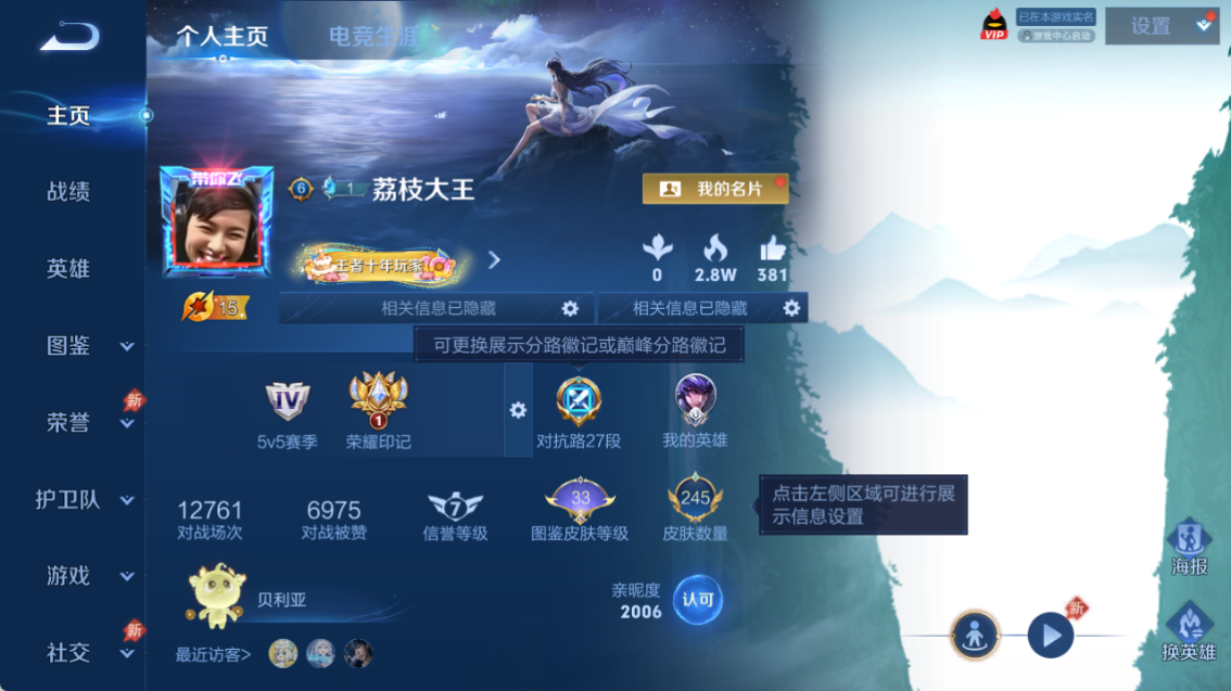 WZQM4318448王者荣耀账号详情图3