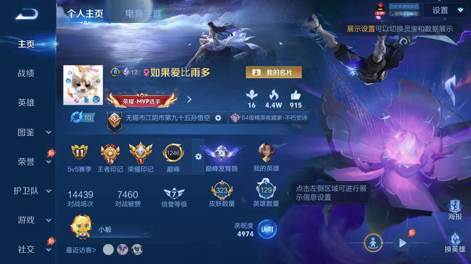 WZQM4319800王者荣耀账号详情图3