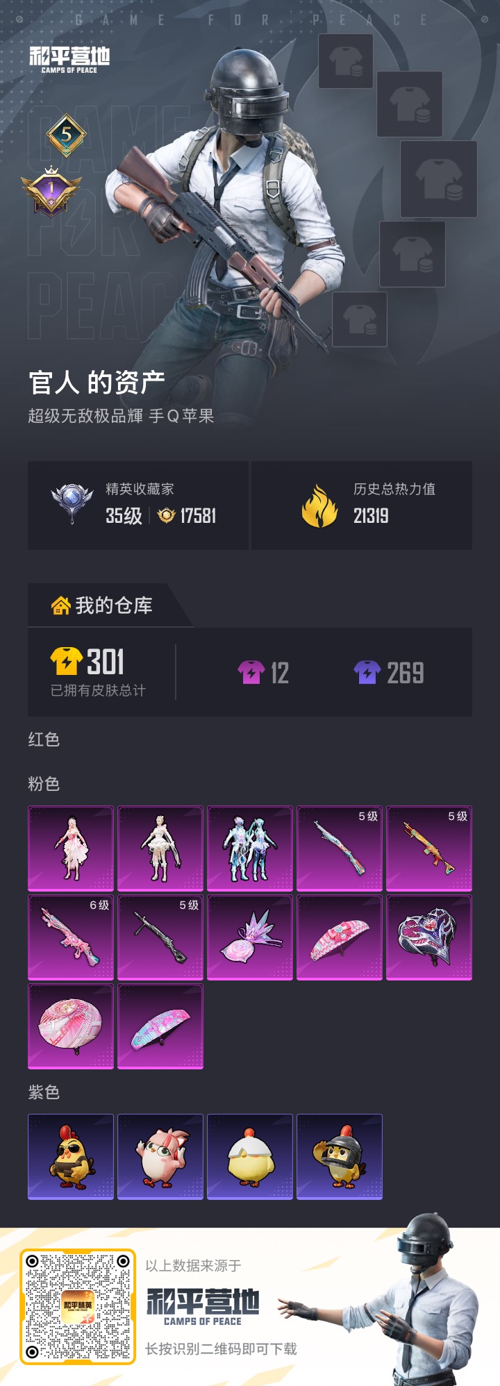 HPLX4188250和平精英账号详情图2