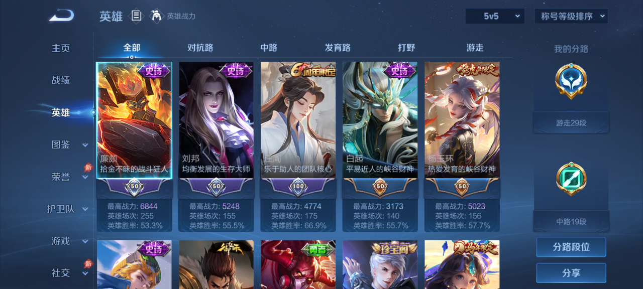 WZQM4327877王者荣耀账号详情图5