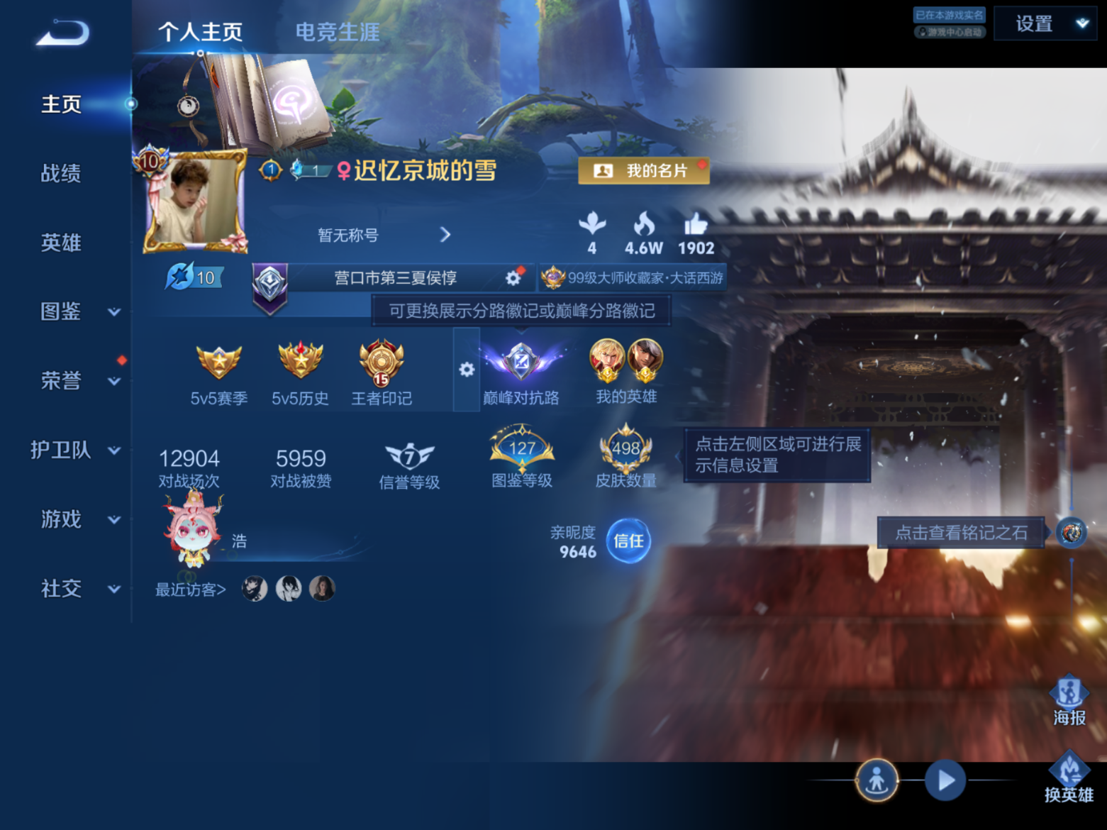 WZQM4331020王者荣耀账号详情图3