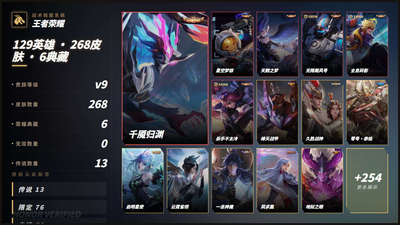 WZQM4334156王者荣耀账号详情图3